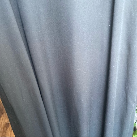 Uniqlo Black Button Down Fit and Flare Black Large Midi Dress - Picture 8 of 8